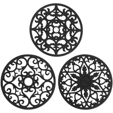Silicone Trivet for Hot Dishes Hot Pot and Pads Protect Countertop from Hot Pot and Pans g Out from the Oven or Stove Non Slip & Heat Resistant Black Set of 3
Silicone Trivet for Hot Dishes Hot Pot and Pads Protect Countertop from Hot Pot and Pans g Out from the Oven or Stove Non Slip & Heat Resistant Black Set of 3
