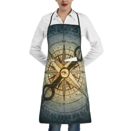 Rocae Vintage Compass for Kitchen Aprons for Women Adjustable Cooking Kitchen Chef Apron for Men with Pockets
Rocae Vintage Compass for Kitchen Aprons for Women Adjustable Cooking Kitchen Chef Apron for Men with Pockets