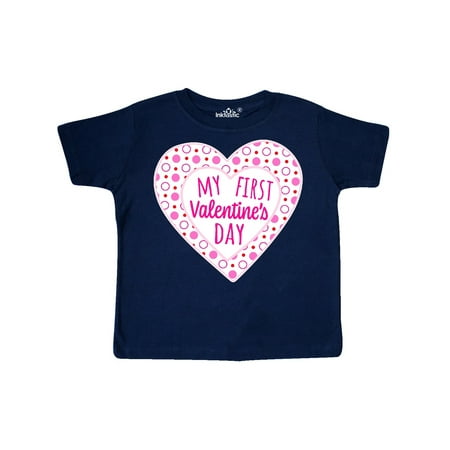 Inktastic My First Valentine s Day Pink Heart and Dots Gift Toddler Boy or Toddler Girl T-Shirt
Inktastic My First Valentine s Day Pink Heart and Dots Gift Toddler Boy or Toddler Girl T-Shirt