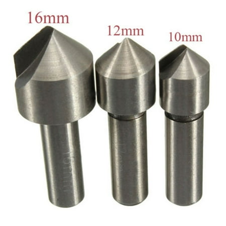 BAMILL 3pcs 90° HSS Countersink Drill Bit Set Kit for Wood Steel Hard Metal 10+12+16mm
BAMILL 3pcs 90° HSS Countersink Drill Bit Set Kit for Wood Steel Hard Metal 10+12+16mm