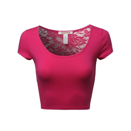 FashionOutfit Women's Lace Crop Tops