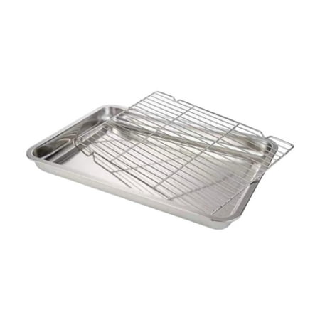DOMELAY Baking Sheet Baking Tray with Cooling Rack Reusable Metal Lightweight Cookie Sheet Baking Pan for BBQ Hotel Family Gatherings 32 cmx22 cmx4.8 cm
DOMELAY Baking Sheet Baking Tray with Cooling Rack Reusable Metal Lightweight Cookie Sheet Baking Pan for BBQ Hotel Family Gatherings 32 cmx22 cmx4.8 cm