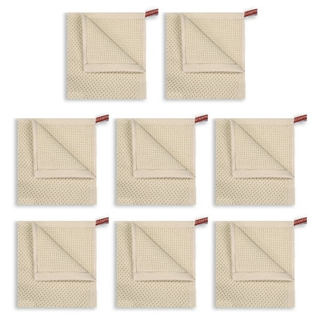 8PACK Cotton Waffle Weave Check Plaid Dish Cloths Super Soft and Absorbent Dish Towels Quick Drying Dish Rags 12 x 12 Inches - Beige
8PACK Cotton Waffle Weave Check Plaid Dish Cloths Super Soft and Absorbent Dish Towels Quick Drying Dish Rags 12 x 12 Inches - Beige