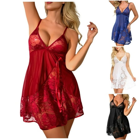 Foraging dimple Women s Fashion Sexy Lace Perspective Sexy Wireless Bra Sling Nightdress White
Foraging dimple Women s Fashion Sexy Lace Perspective Sexy Wireless Bra Sling Nightdress White