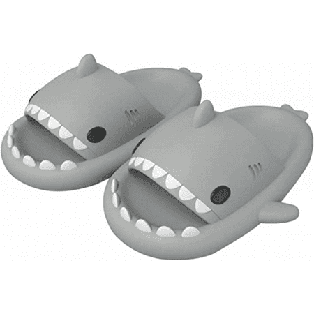 Wish Unisex Shark Slides Non-Slip Novelty Open Toe Sandals Fashionable Cute Beach Slippers Indoor & Outdoor Light Grey Size: 38/39 S777
Wish Unisex Shark Slides Non-Slip Novelty Open Toe Sandals Fashionable Cute Beach Slippers Indoor & Outdoor Light Grey Size: 38/39 S777