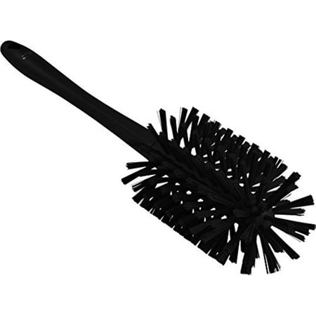 Vikan 5381-90-9 Ø3.5 One-Piece Pipe Brush- Medium/Stiff Black