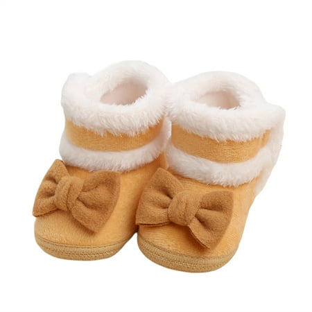 Baby Girls Bowknot Boots Anti-Slip Sole Winter Slippers Infant Fur Lined Booties
Baby Girls Bowknot Boots Anti-Slip Sole Winter Slippers Infant Fur Lined Booties