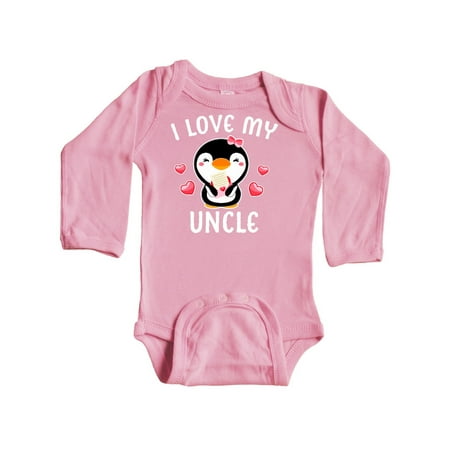 Inktastic I Love My Uncle with Cute Penguin and Hearts Gift Baby Girl Long Sleeve Bodysuit
Inktastic I Love My Uncle with Cute Penguin and Hearts Gift Baby Girl Long Sleeve Bodysuit