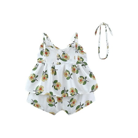 Bagilaanoe 3pcs Toddler Baby Girl Short Pants Set Sleeveless Floral Print Cami Tops + Shorts + Headband 6M 12M 18M 24M 3T Kids Casual Summer Outfits
Bagilaanoe 3pcs Toddler Baby Girl Short Pants Set Sleeveless Floral Print Cami Tops + Shorts + Headband 6M 12M 18M 24M 3T Kids Casual Summer Outfits
