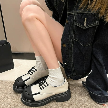 WQJNWEQ Women s Flats Shoes Leisure Round Head Small Leather Shoes Heel Collision Ladies Single Shoes Water Proof Comfort
WQJNWEQ Women s Flats Shoes Leisure Round Head Small Leather Shoes Heel Collision Ladies Single Shoes Water Proof Comfort