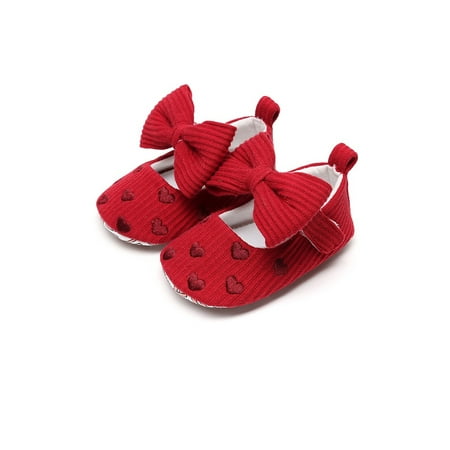 Rotosw Infant Mary Jane Prewalker Flats Bowknot Dress Shoes Cute First Walker Princess Shoe Party Lightweight Red 6.5C
Rotosw Infant Mary Jane Prewalker Flats Bowknot Dress Shoes Cute First Walker Princess Shoe Party Lightweight Red 6.5C