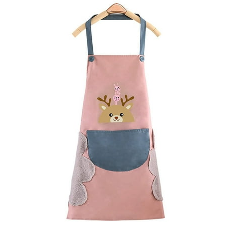 WELPET Lovely Pink Deer Aprons for Women with Pockets 2 Side Coral Velvet Towels Waterproof and Oil-Proof Cooking Kitchen
WELPET Lovely Pink Deer Aprons for Women with Pockets 2 Side Coral Velvet Towels Waterproof and Oil-Proof Cooking Kitchen