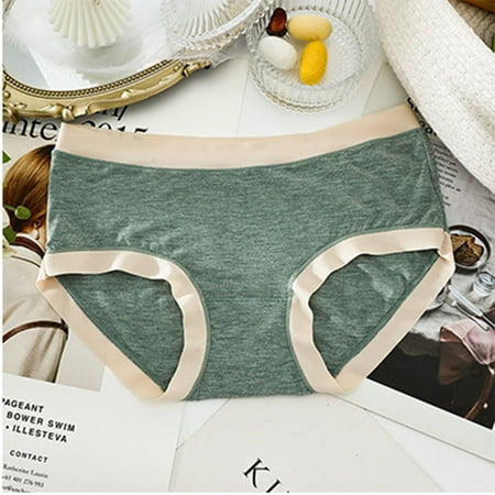 Tdoqot Womens Panties- Cotton linen Seamlesss Mid-Waist Slim Fit Womens Underwear Green Size L
Tdoqot Womens Panties- Cotton linen Seamlesss Mid-Waist Slim Fit Womens Underwear Green Size L