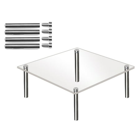 Laxiabr Baking Sheetbaking Trays & Trays 烤 Clear Acrylic Cake Display Stand Square Metal Support Shelf (D One Size)
Laxiabr Baking Sheetbaking Trays & Trays 烤 Clear Acrylic Cake Display Stand Square Metal Support Shelf (D One Size)