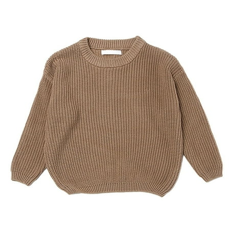 Lcxweerr Solid Knitted Sweaters for Toddler Girls Boys Long Sleeve Round Neck Pullovers
Lcxweerr Solid Knitted Sweaters for Toddler Girls Boys Long Sleeve Round Neck Pullovers