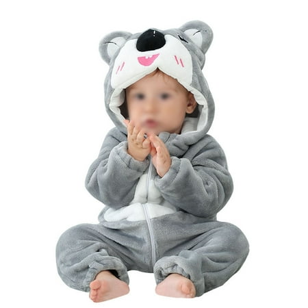 Glookwis Newborn One Piece Fleece Romper Cute Onesies Cartoon Casual Winter Outwear Outfits Thicken Long Sleeve Hooded Jumpsuit Gray 120
Glookwis Newborn One Piece Fleece Romper Cute Onesies Cartoon Casual Winter Outwear Outfits Thicken Long Sleeve Hooded Jumpsuit Gray 120