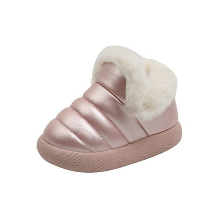 Lacyhop Unisex Snow Boot Faux Fur Winter Shoes Plush Lined Ankle Outdoor Soft Sole Warm Shoe Fashion Slip On Short Bootie Pink 8C
Lacyhop Unisex Snow Boot Faux Fur Winter Shoes Plush Lined Ankle Outdoor Soft Sole Warm Shoe Fashion Slip On Short Bootie Pink 8C