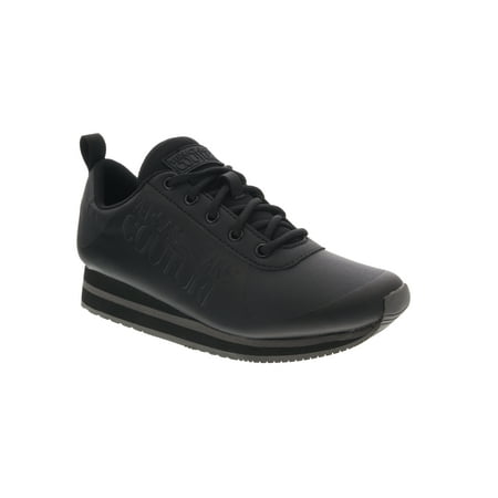 Versace Jeans Couture Black Signature Heel Sneakers 6 for Womens
