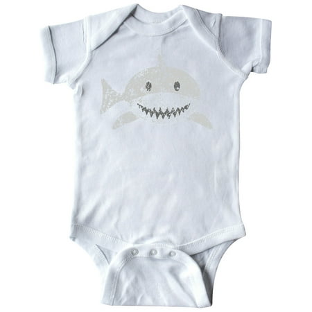 Inktastic Cute Distressed Gray Shark Gift Baby Boy or Baby Girl Bodysuit