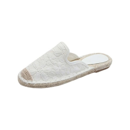 Womens Summer Fashion Flats Slippers Cloth Lace Embroidery Flowers Slippers Casual Comfortable Solid Color Slippers
Womens Summer Fashion Flats Slippers Cloth Lace Embroidery Flowers Slippers Casual Comfortable Solid Color Slippers