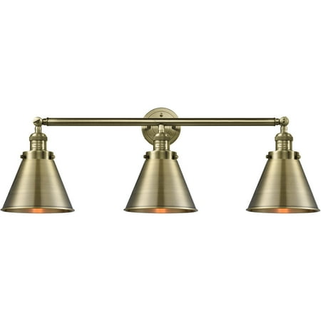 Antique Brass Tone Bathroom Vanity 32 Wide Steel/Cast Brass Medium Base 3 Light Fixture
Antique Brass Tone Bathroom Vanity 32 Wide Steel/Cast Brass Medium Base 3 Light Fixture