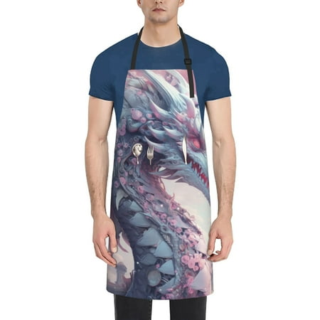 Tebeau Dragon1 Print Waterproof Cooking Aprons Adjustable Bib Soft Chef Apron with 2 Pockets for Men Women
Tebeau Dragon1 Print Waterproof Cooking Aprons Adjustable Bib Soft Chef Apron with 2 Pockets for Men Women