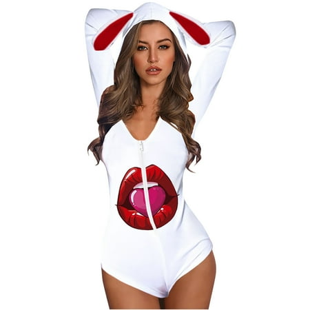 KEJIG Stylish Women s Lovely Animal Ears Zipper Print Hooded Lounge Sleepwear Jumpsuit Romper
KEJIG Stylish Women s Lovely Animal Ears Zipper Print Hooded Lounge Sleepwear Jumpsuit Romper