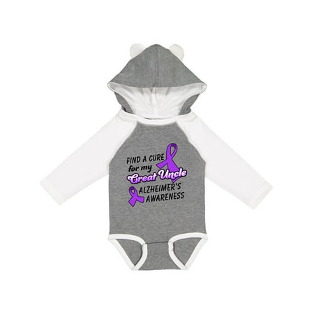 Inktastic Alzheimer s Awareness Find a Cure for my Great Uncle Gift Baby Boy or Baby Girl Long Sleeve Bodysuit
Inktastic Alzheimer s Awareness Find a Cure for my Great Uncle Gift Baby Boy or Baby Girl Long Sleeve Bodysuit