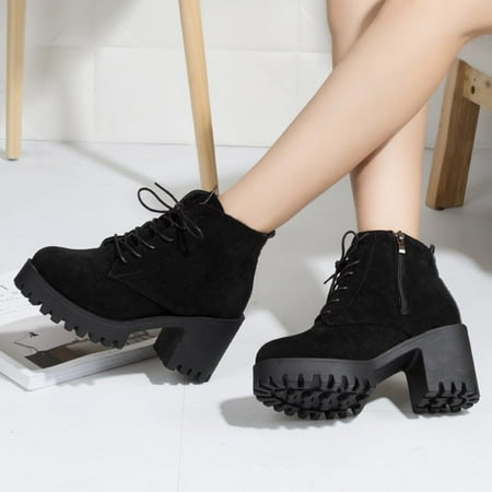 TALKVE Women Autumn Winter Ankle Boots Short Shoes Snow Boots
