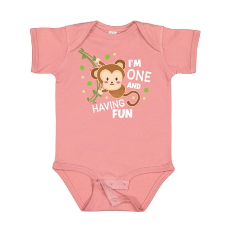 Inktastic I m One and Having Fun with Monkey Gift Baby Boy or Baby Girl Bodysuit
Inktastic I m One and Having Fun with Monkey Gift Baby Boy or Baby Girl Bodysuit
