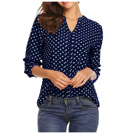 Shirts For Women Women Plus Size Tops Women s Tops Long Sleeve Scrub Tops Women s Fashion Casual Polka Pot Print Long-Sleeved V-Neck Shirt Top Tops 3X Plain Black T Shirt Shirts (4XL Dark Blue)
Shirts For Women Women Plus Size Tops Women s Tops Long Sleeve Scrub Tops Women s Fashion Casual Polka Pot Print Long-Sleeved V-Neck Shirt Top Tops 3X Plain Black T Shirt Shirts (4XL Dark Blue)