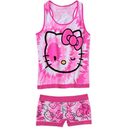 Hello Kitty Juniors' License Cami and Panty 2 Piece Sleep Set