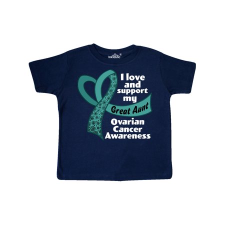 Inktastic I Love and Support My Great Aunt Ovarian Cancer Teal Ribbon Gift Toddler Boy or Toddler Girl T-Shirt
Inktastic I Love and Support My Great Aunt Ovarian Cancer Teal Ribbon Gift Toddler Boy or Toddler Girl T-Shirt