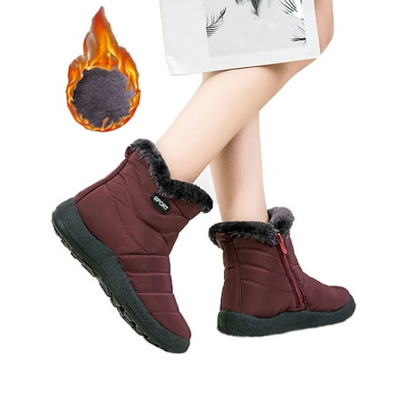 Woobling Women Winter Snow Boots Warm Ankle Boots Anti-Slip Waterproof Winter Shoes Slip On Booties Sneakers Red US 7
Woobling Women Winter Snow Boots Warm Ankle Boots Anti-Slip Waterproof Winter Shoes Slip On Booties Sneakers Red US 7