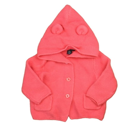 

Pre-owned Gap Girls Pink Cardigan size: 6-12 Months