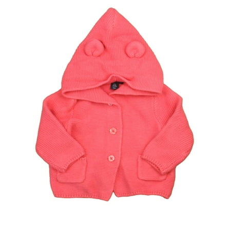 Pre-owned Gap Girls Pink Cardigan size: 6-12 Months