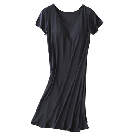 Sexy Women Sleeveless Pajamas Vest Nightdress Summer Nightdress With Chest Pad Black L
Sexy Women Sleeveless Pajamas Vest Nightdress Summer Nightdress With Chest Pad Black L