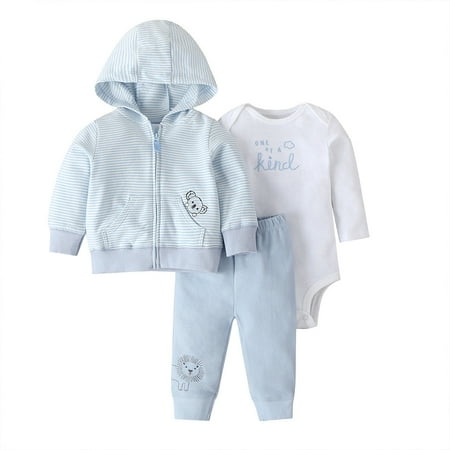 Bitsy-Boo Newborn Long Sleeve 100% Cotton Boy Girl Bodysuit Breathable Baby 3pcs Romper Set Blue
Bitsy-Boo Newborn Long Sleeve 100% Cotton Boy Girl Bodysuit Breathable Baby 3pcs Romper Set Blue