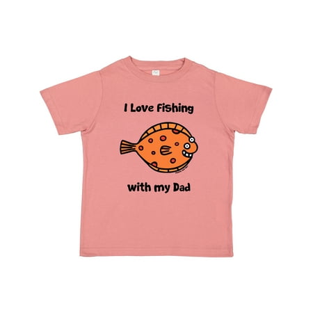 Inktastic Fishing with Dad Gift Toddler Boy or Toddler Girl T-Shirt