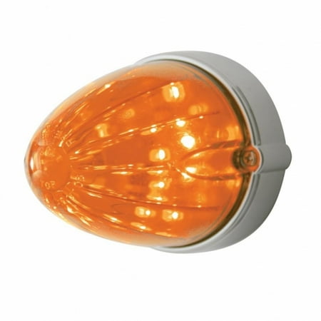 19 Amber LED Flush Mount Watermelon Marker/Auxiliary Light - Dark Amber Lens
19 Amber LED Flush Mount Watermelon Marker/Auxiliary Light - Dark Amber Lens