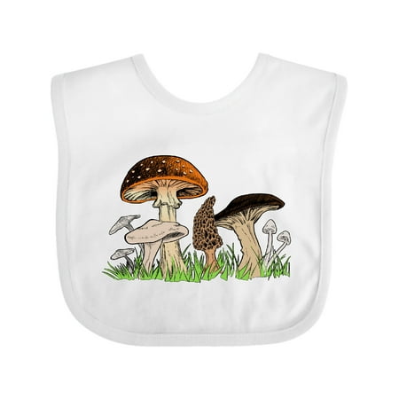 Inktastic Mushroom Hunting for Morel Mushroom Gift Baby Boy or Baby Girl Bib