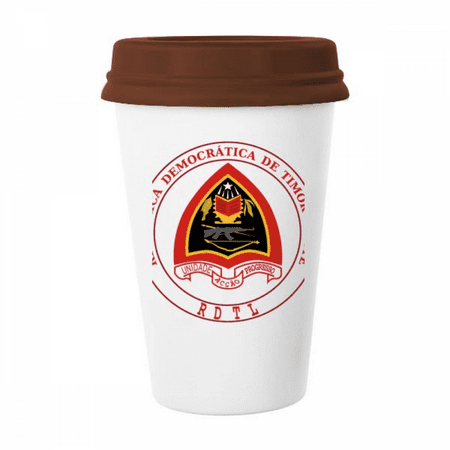 Dili East Timor National Emblem Mug Coffee Drinking Glass Pottery Cerac Cup Lid
Dili East Timor National Emblem Mug Coffee Drinking Glass Pottery Cerac Cup Lid