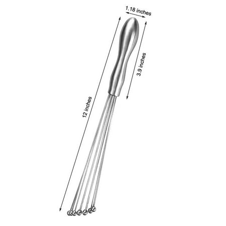 Bellaven Whisks Stainless Steel Ball Whisk Egg Beater Manual Mixer for Sauces Cream egg Include 12 Inch
Bellaven Whisks Stainless Steel Ball Whisk Egg Beater Manual Mixer for Sauces Cream egg Include 12 Inch
