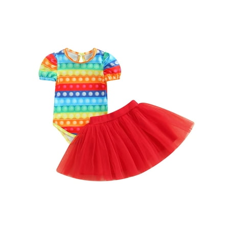 Calsunbaby 2Pcs Infant Girls Casual Outfits Dot Print Puff Short Sleeve Round Neck Romper Solid Color Tulle Skirt Summer Suit
Calsunbaby 2Pcs Infant Girls Casual Outfits Dot Print Puff Short Sleeve Round Neck Romper Solid Color Tulle Skirt Summer Suit