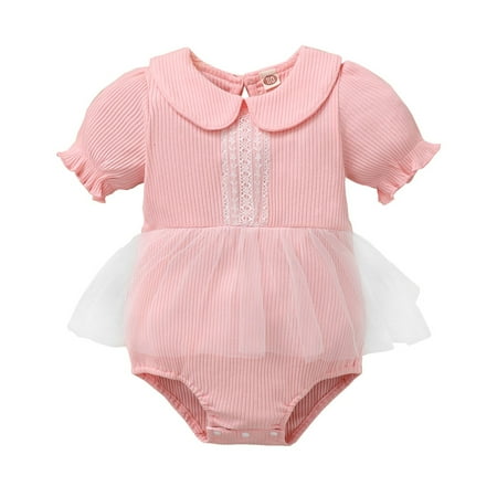 Infant Baby Girl Clothes Infant Baby Girls One Piece Romper Bodysuit Short Sleeve Onesies Romper Bodysuit Pink 9-12 Months
Infant Baby Girl Clothes Infant Baby Girls One Piece Romper Bodysuit Short Sleeve Onesies Romper Bodysuit Pink 9-12 Months