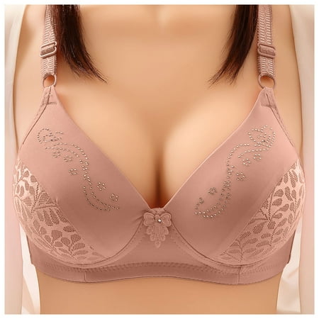 gvdentm Bras For Women Women s Smoothing T-Shirt Bra Pink 95C