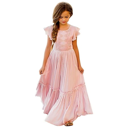 B91xZ Dresses for Teens Princess Girls Lace Cotton Long Dresses Baby Kids Holiday formal Flower Girl Wedding Birthday Party Pink Sizes 5-6 Years
B91xZ Dresses for Teens Princess Girls Lace Cotton Long Dresses Baby Kids Holiday formal Flower Girl Wedding Birthday Party Pink Sizes 5-6 Years
