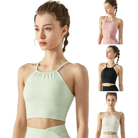 rygai Yoga Bra Breathable Gather Padded Shockproof Solid Color Push Up Front Pleated High Elasticity Yoga Sports Vest for Gym White S
rygai Yoga Bra Breathable Gather Padded Shockproof Solid Color Push Up Front Pleated High Elasticity Yoga Sports Vest for Gym White S