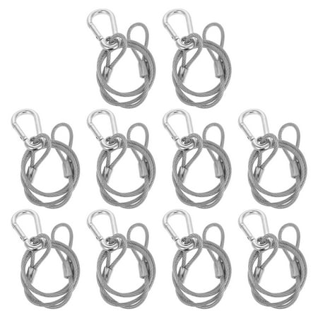 NUOLUX 10pcs Practical Stage Lights Safety Cable Durable Stainless Steel Safety Rope
NUOLUX 10pcs Practical Stage Lights Safety Cable Durable Stainless Steel Safety Rope