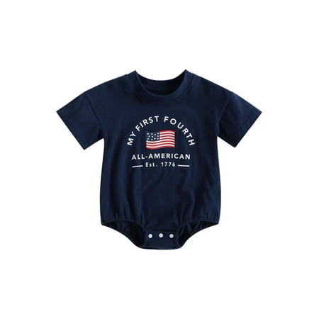 Wassery Baby Boys Girls Jumpsuits 4th of July Outfits Letter Flag Short Sleeve Romper Crew Neck Bodysuits Summer Independence Day Clothes for Newborn Infant
Wassery Baby Boys Girls Jumpsuits 4th of July Outfits Letter Flag Short Sleeve Romper Crew Neck Bodysuits Summer Independence Day Clothes for Newborn Infant